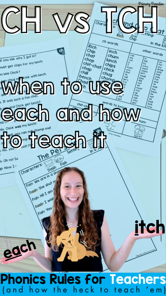 tch and ch when to use each and how to teach it