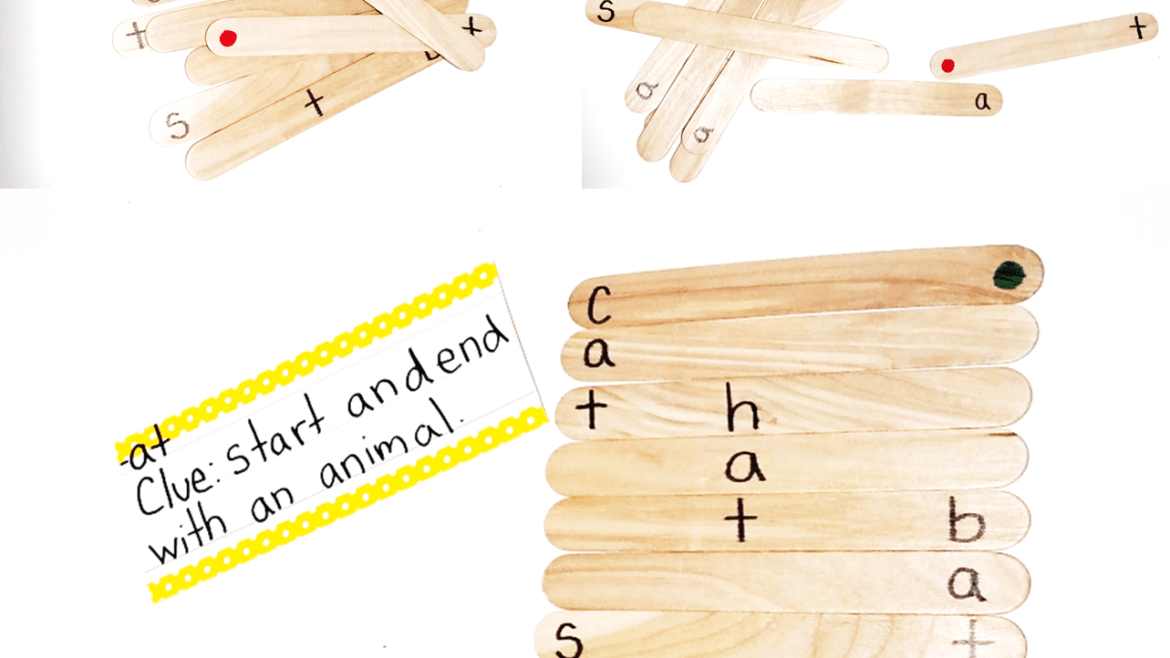 Popsicle sticks are a cheap and easy tool for your students and your classroom! Here are 4 new ways to use popsicle sticks- classroom management, fidget, counting, making words phonics, centers