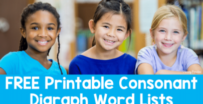 Free Printable Digraph Word Lists by Vowel Sounds