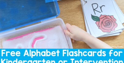 Free Alphabet Flashcards for Kindergarten or Intervention