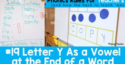 Y Spelling Vowels I and E and How to Teach It