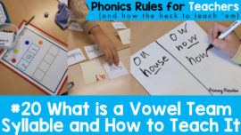 what is a vowel team syllable