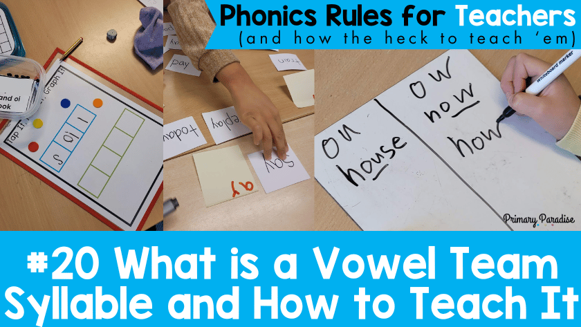 What is a Vowel Team Syllable and How to Teach It: Phonics Rules for Teachers