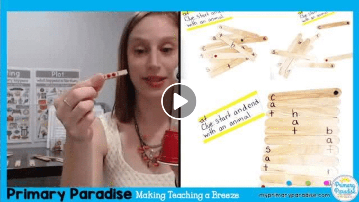 Popsicle sticks are a cheap and easy tool for your students and your classroom! Here are 4 new ways to use popsicle sticks- classroom management, fidget, counting, making words phonics, centers