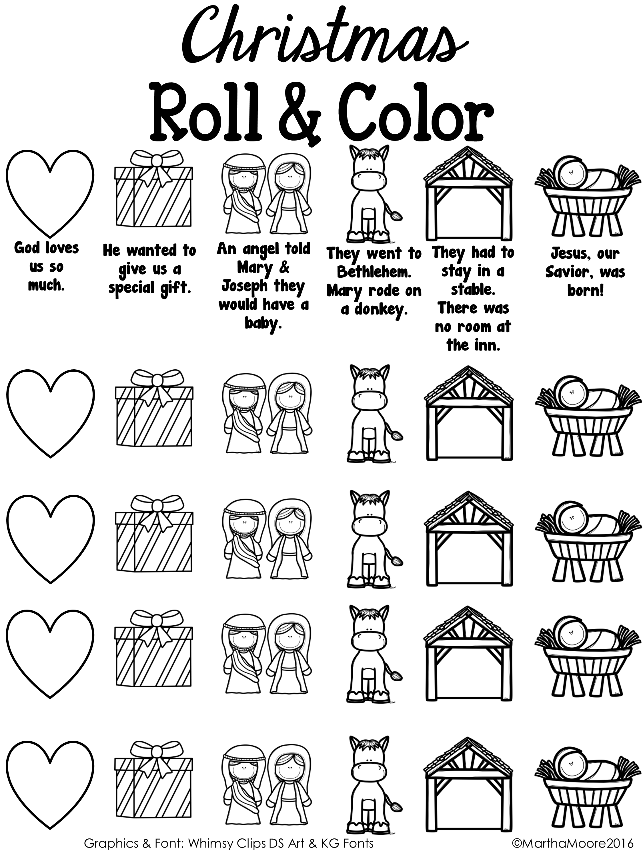 Christmas story roll color