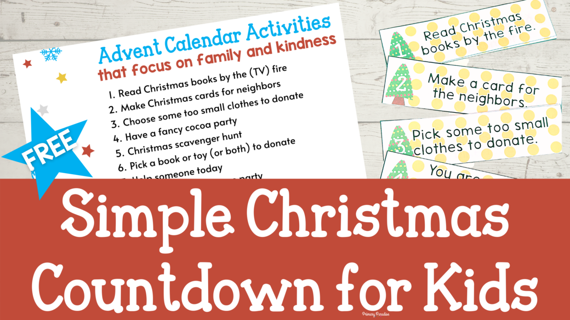 Simple Christmas Countdown for Kids