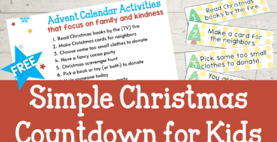 Simple Christmas Countdown Activities for Kids