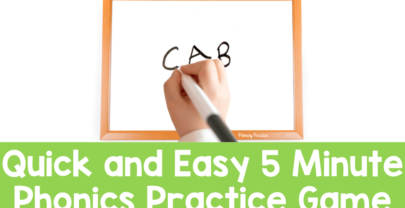 Quick and Easy 5 Minute Phonics Practice Game