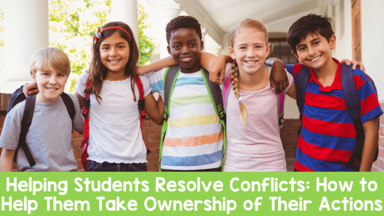 Helping Students Resolve Conflict and Take Ownership