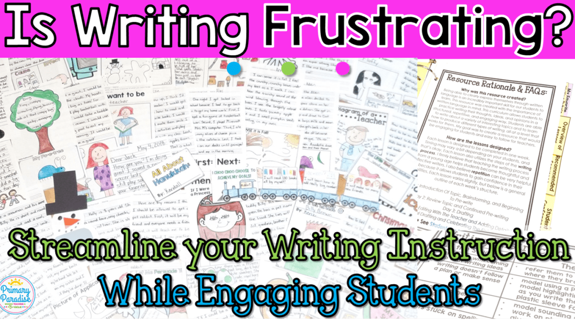 Writing instruction in lower elementary can be a frustrating experience for teachers and students. Learn how to take the guesswork out of writing instruction in your Kindergarten, First, and Second Grade classroom.