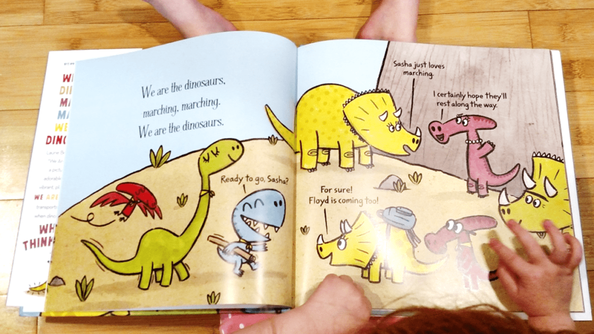 Use Laurie Berkner's We are the Dinosaurs to teach dialogue with this fun, free activity!