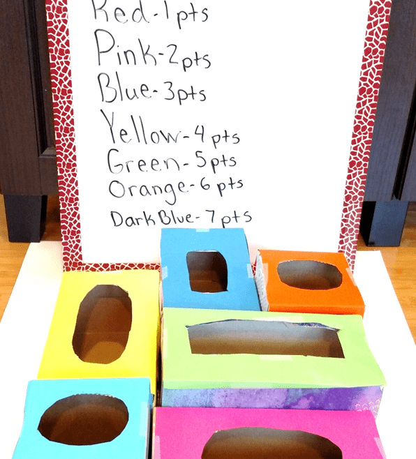 Use old tissue boxes to create this fun, easy game to use with your students to review skills!