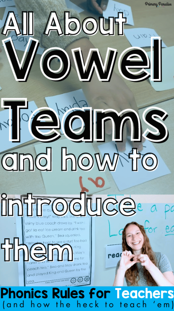 all about vowel team syllables and how to introduce them