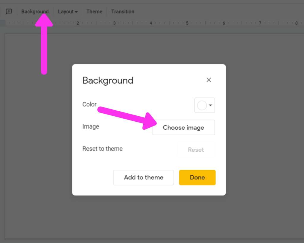 How to Add a Background Image in Google Slides -