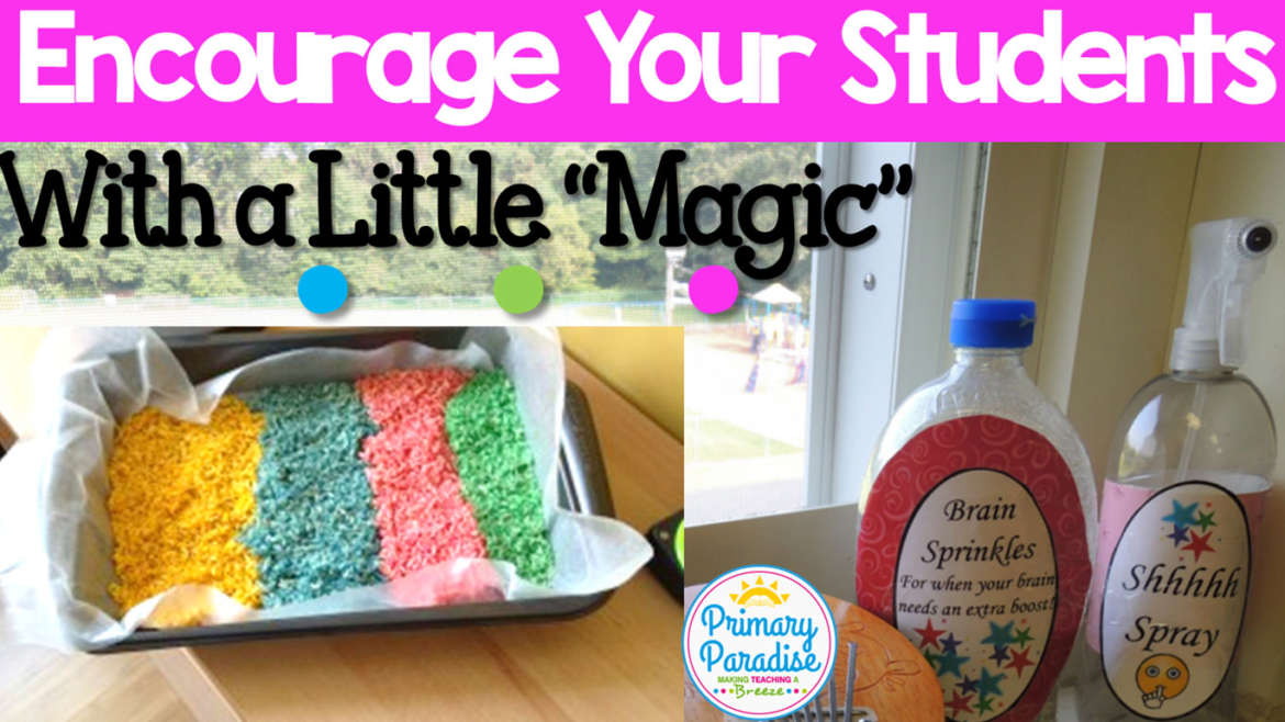 Picture of Use a little "magic" in the form of brain sprinkles to encourage your students with the fun and easy DIY tip.