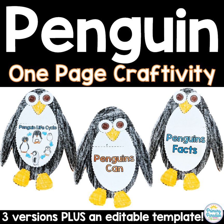 Penguin clipart & coloring pages: Create a flurry of wintertime fun with 11  crafts & activities, at