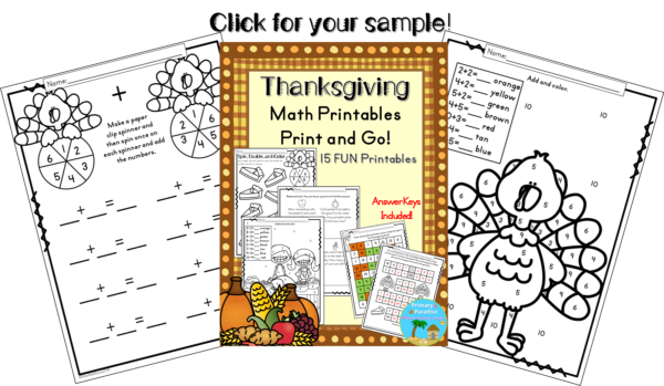 Sample It Saturday: Thanksgiving Just Print Pack